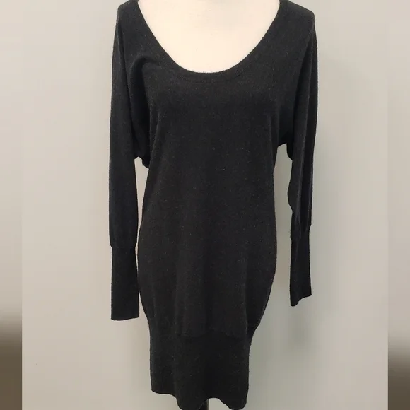Talula Cashmere Angora Black Sweater Dress Womens - Picture 1 of 7